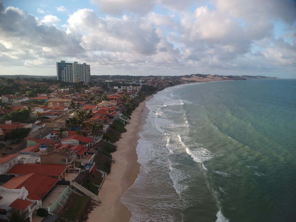 Praia de Cotovelo fotografada por Drone